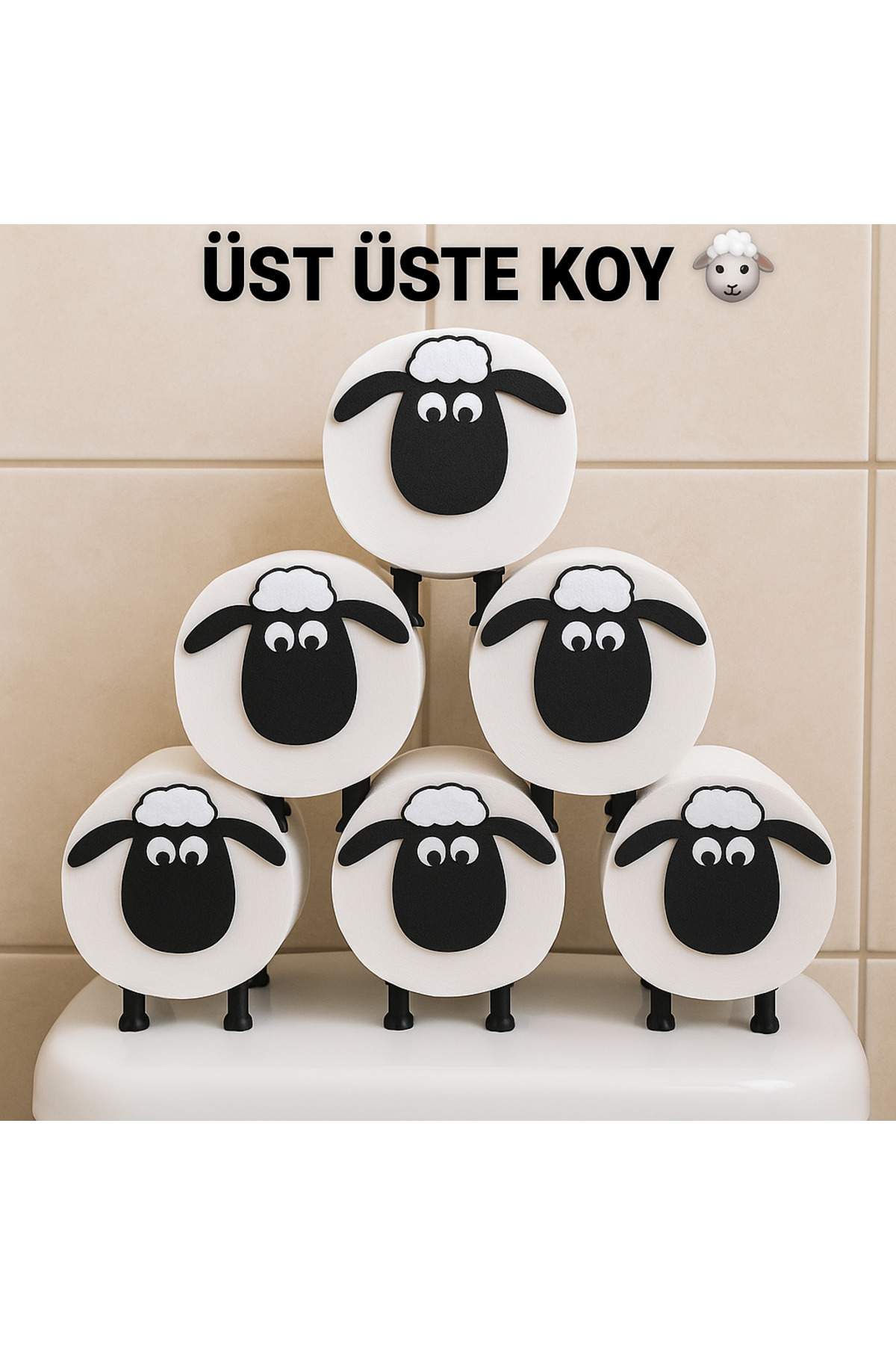ModelAtölye 3D TUVALET KAĞITLIĞI TEKLİ - BİRDEN FAZLA AL, ÜST ÜSTE KOY 🐑