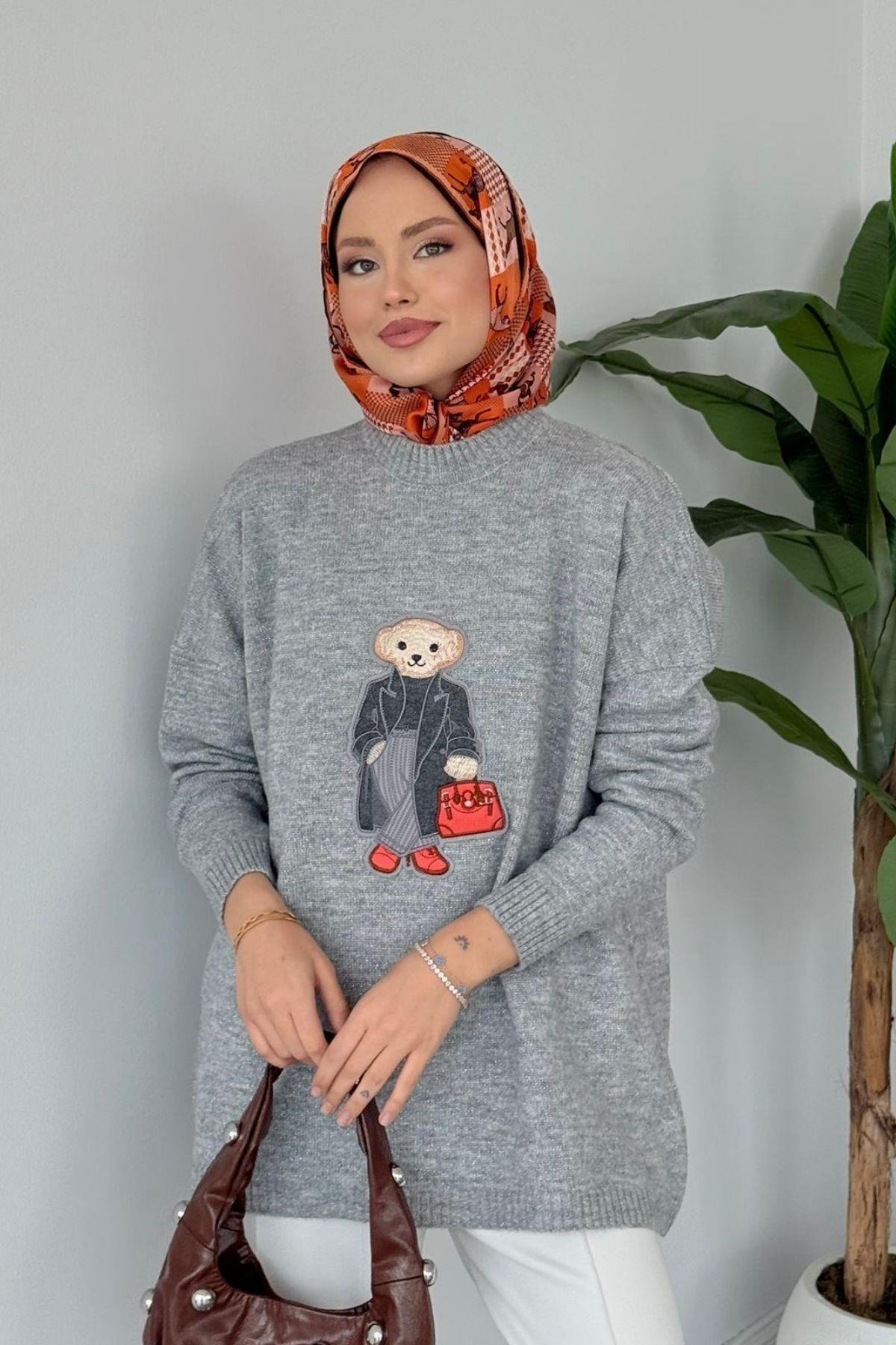 HAZA MODA Tomy Muadil Kazak Gri