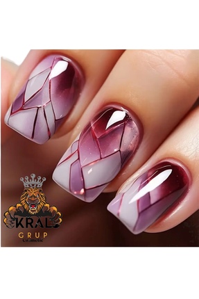 KRAL GRUP KOZMETİK Nail Art Takma Tırnak, Tırnak Seti & Zararsız Yapıştırıcı ...