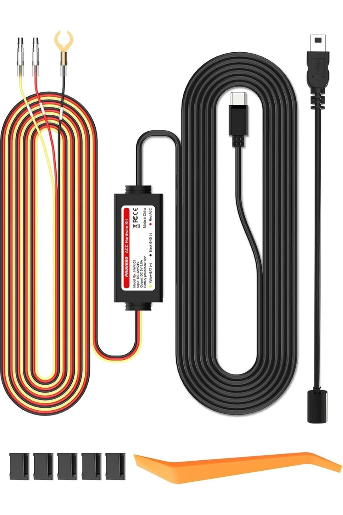 Rexing Pruveeo & Park Modu Akü Bağlantı Kablosu / Hardwire Kit HWK-02