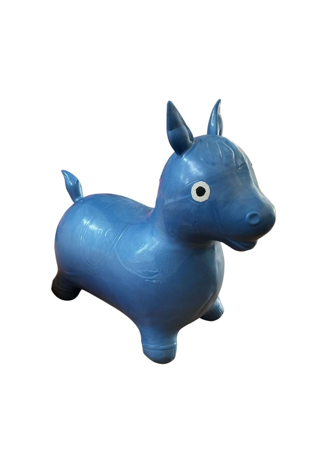 GenelTedarik Şişme Zıpzıp Hayvan Pilates Topu-Mavi