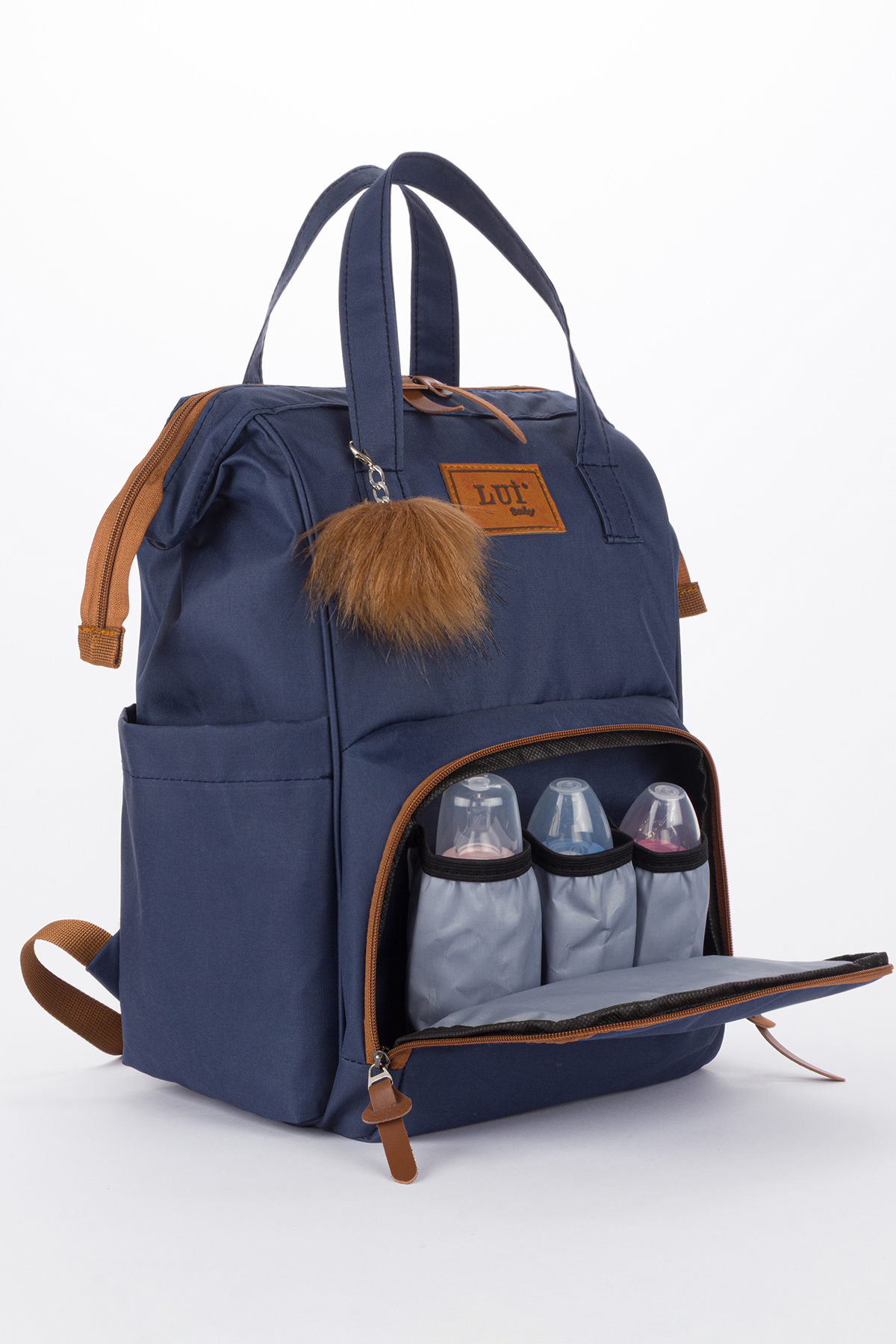 Lui Baby Anne Bebek Bakım Sırt Çantası Termal Biberon Bölmeli Askı Aparatı Ve Anahtarlık Hediye fotoğrafı 6 (önizleme)