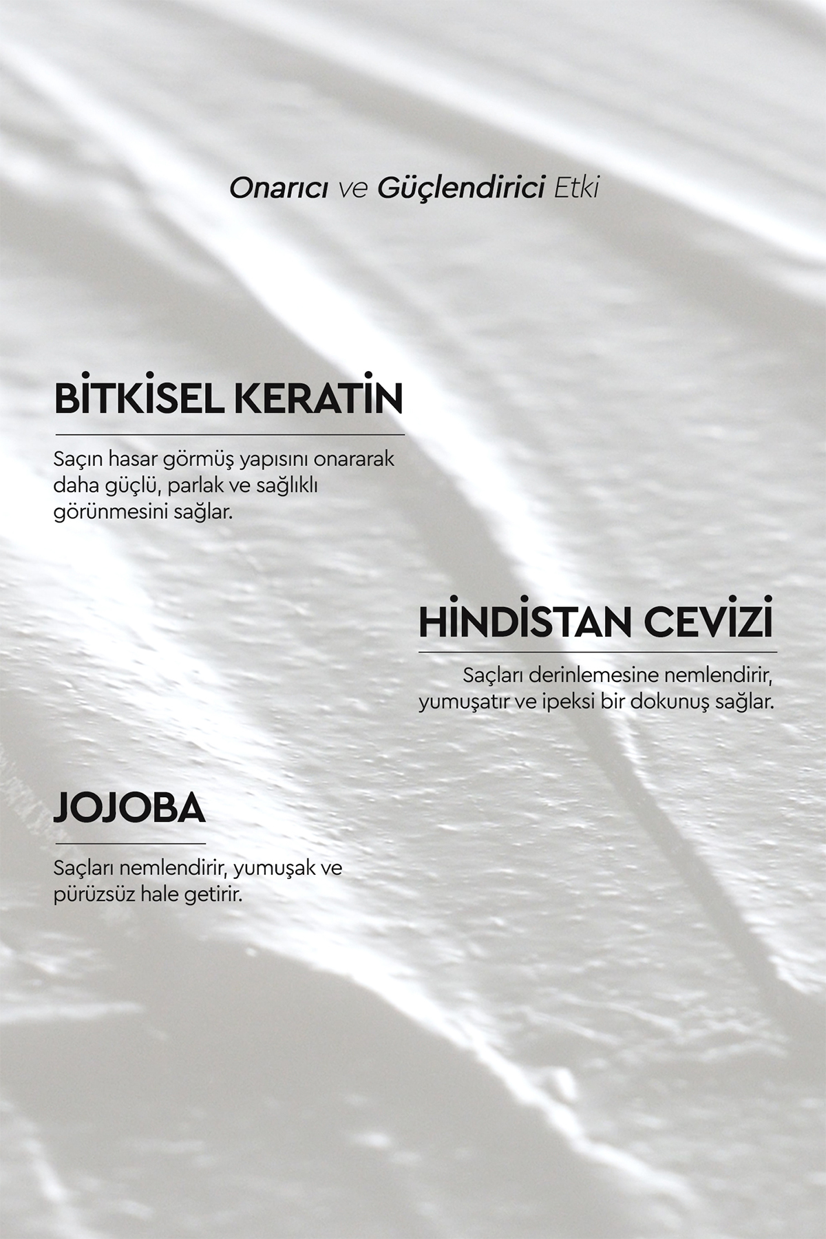 Onarıcı ve Güçlendirici Bitkisel Saç Bakım Maskesi - İşlem Görmüş ve Yıpranmış Saçlar — 8699512012148 — تصویر 3 از 7