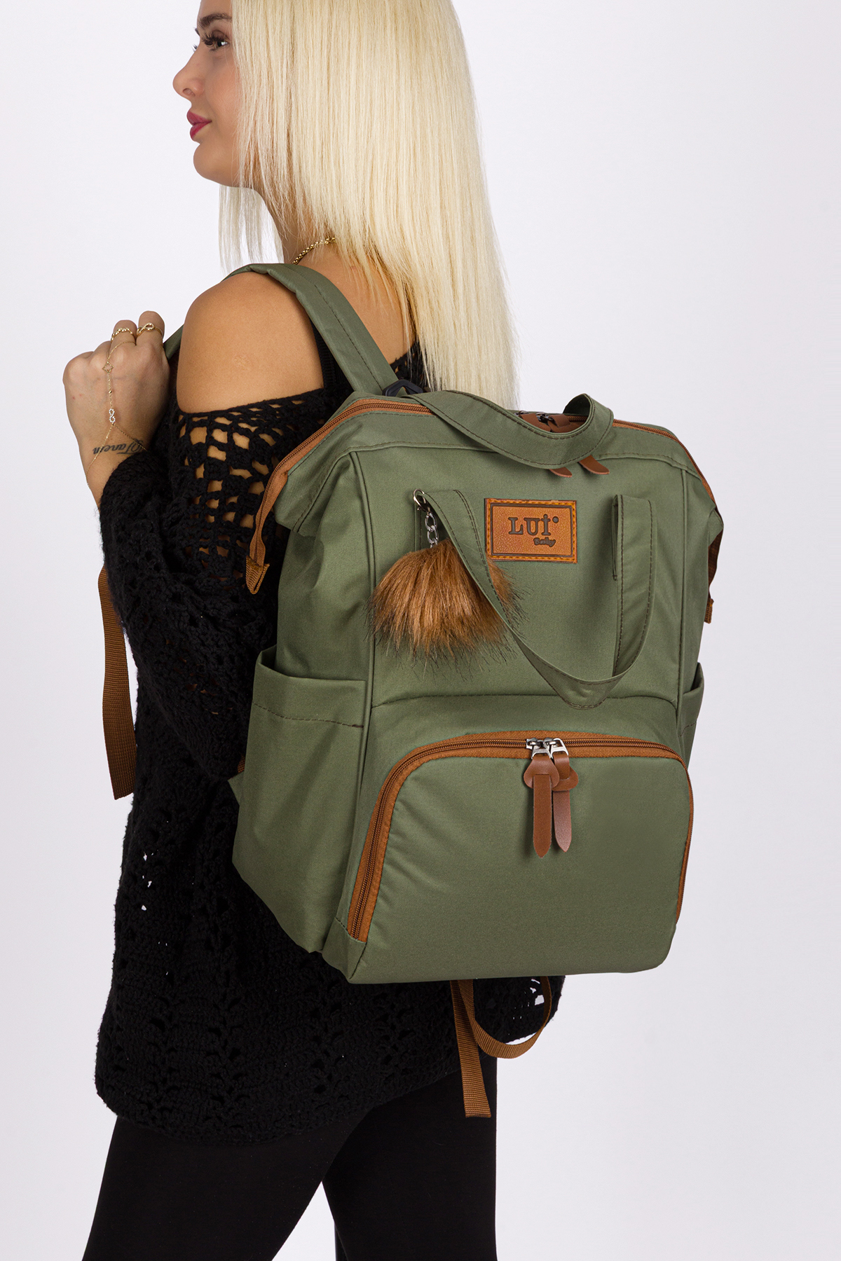 Lui Baby Anne Bebek Bakım Sırt Çantası Termal Biberonluk Ve Bebek Arabası Askı Aparatı Hediye fotoğrafı 4 (önizleme)