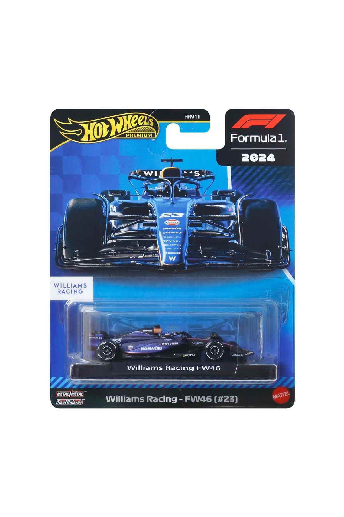 HOT WHEELS Premium Formula 1 Yarış Arabası Tekli Paket HRV11 - Jbm15 Williams Racing