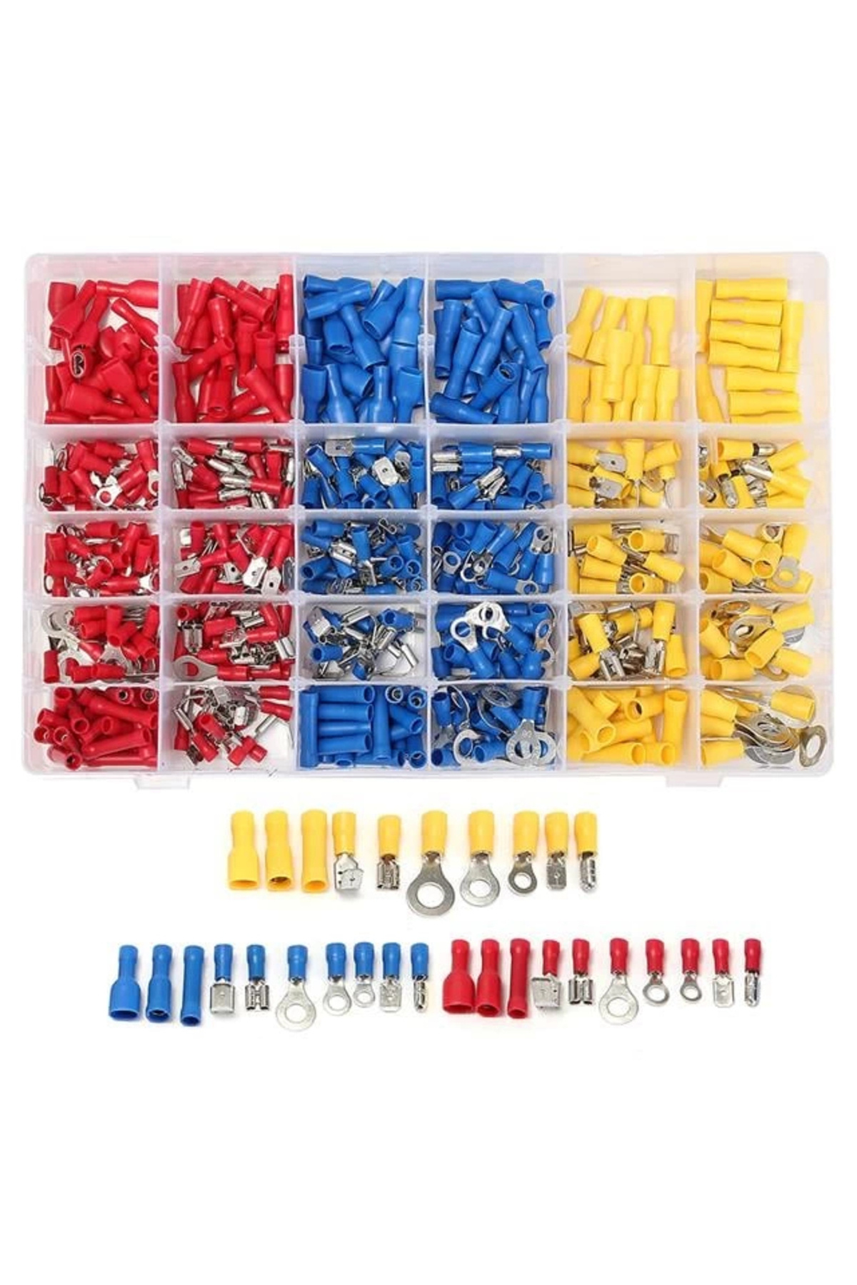 Powermaster PM-25982 Muhtelif Ölçülerde Kablo Pabuç (480 Parça)