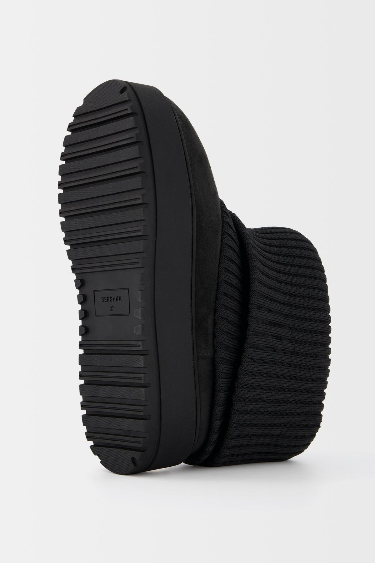 Bershka Çorap tipi platform bilekte bot