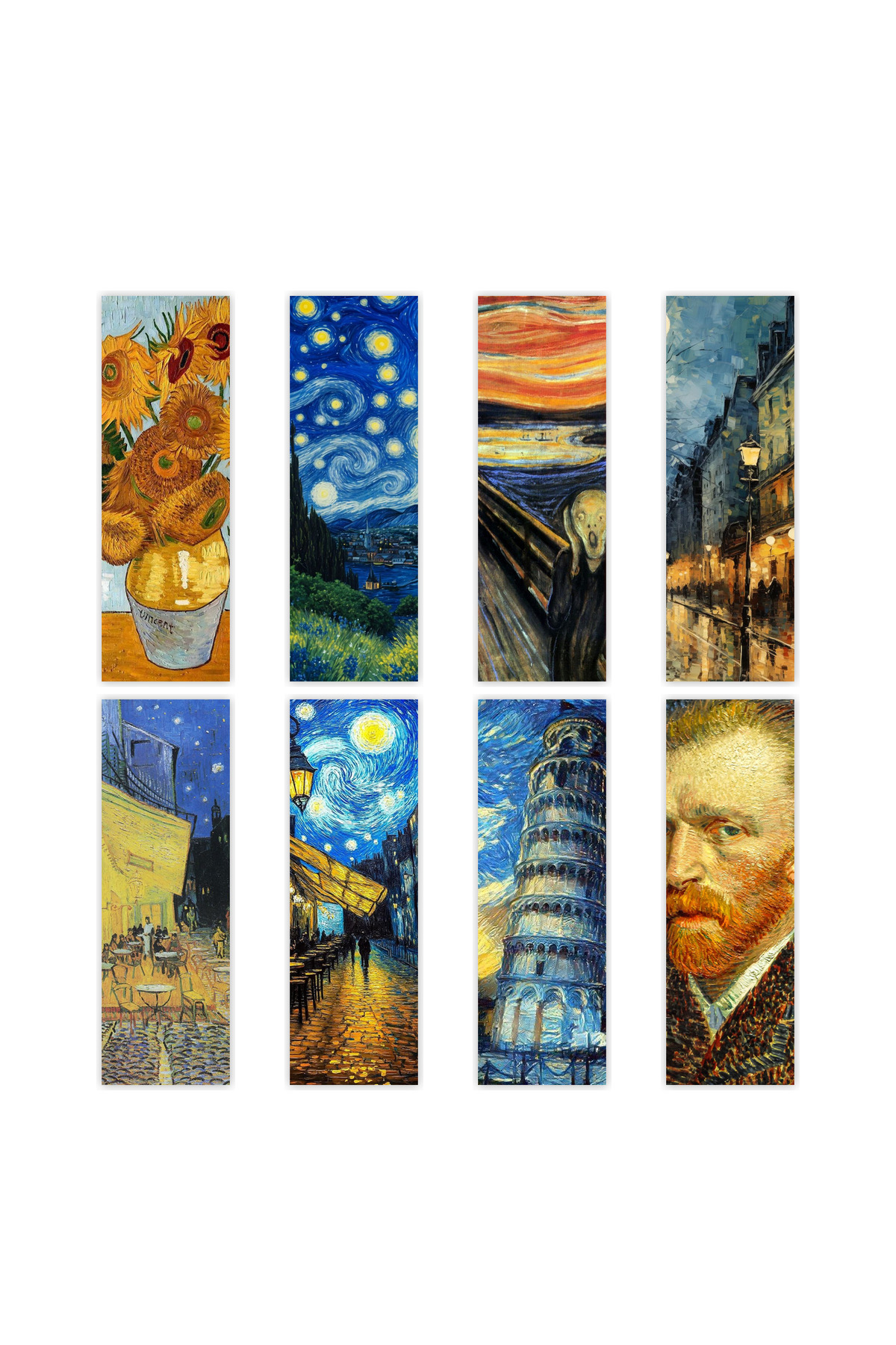 Atölye Prana Van Gogh Temalı Kitap Ayracı 8’li Set – Sanat Koleksiyonu
