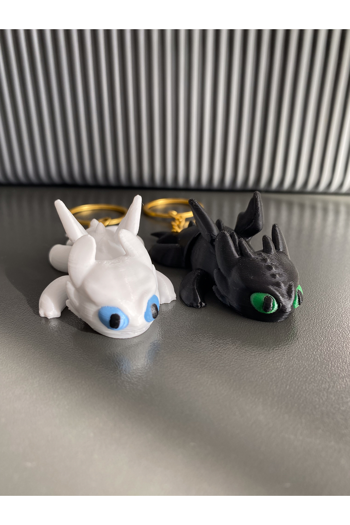 Figuva Toothless Dragon Couple Keychain - How to Train Your Dragon