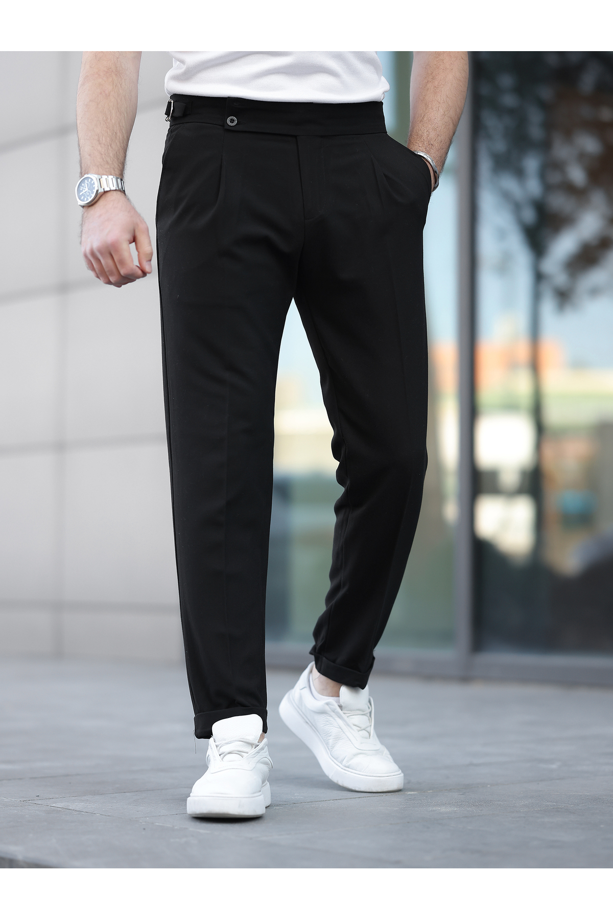 LUMAST  Yeni Trend Old Money Kumaş Pantolon - Görsel 3