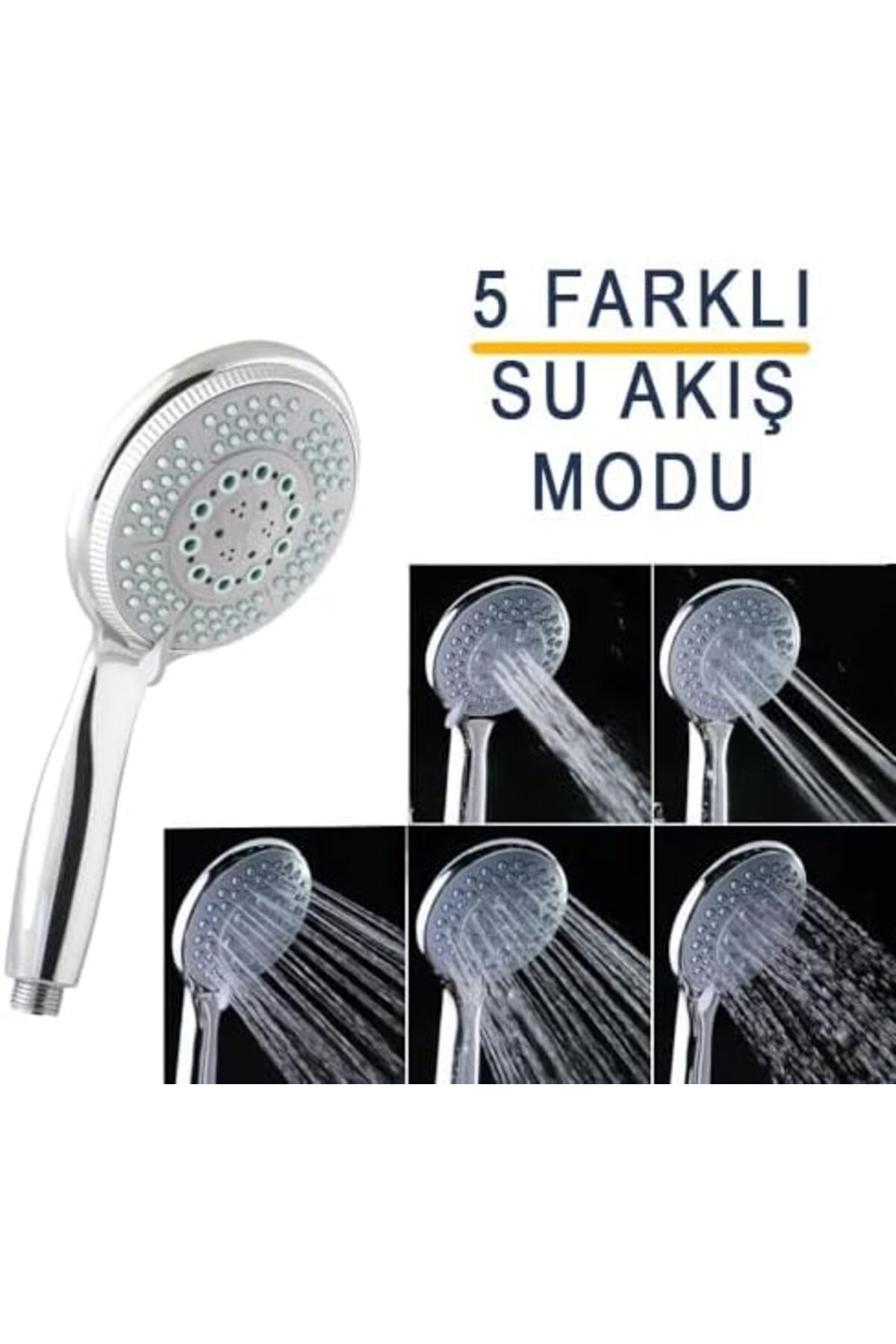 Store lilashopsell 5 Fonksiyonlu Büyük Başlı El Duşu Duş Başlığı - Farklı Püskürtme Modları - Yüksek Kalit