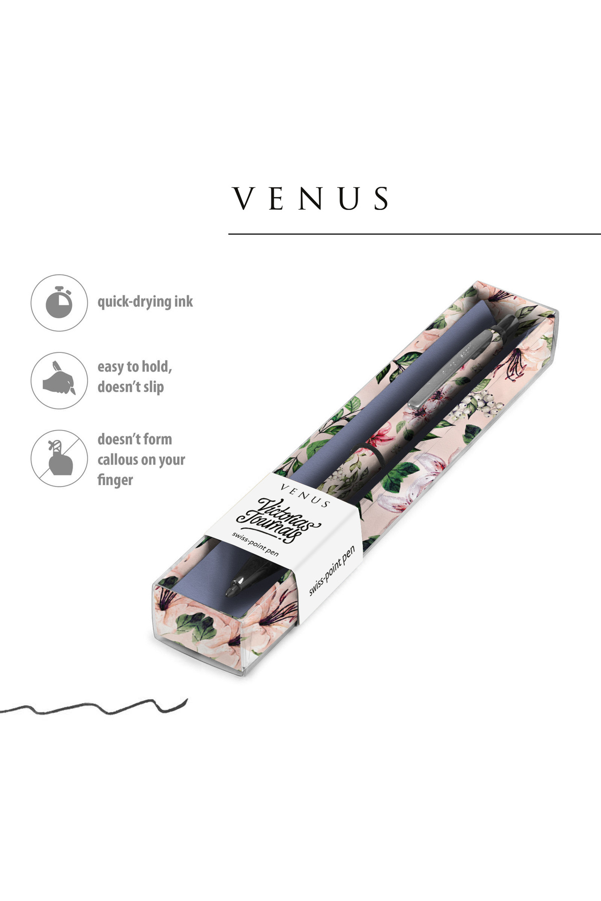 Victoria's Journals VENUS 0.7 mm Mavi Tükenmez Kalem