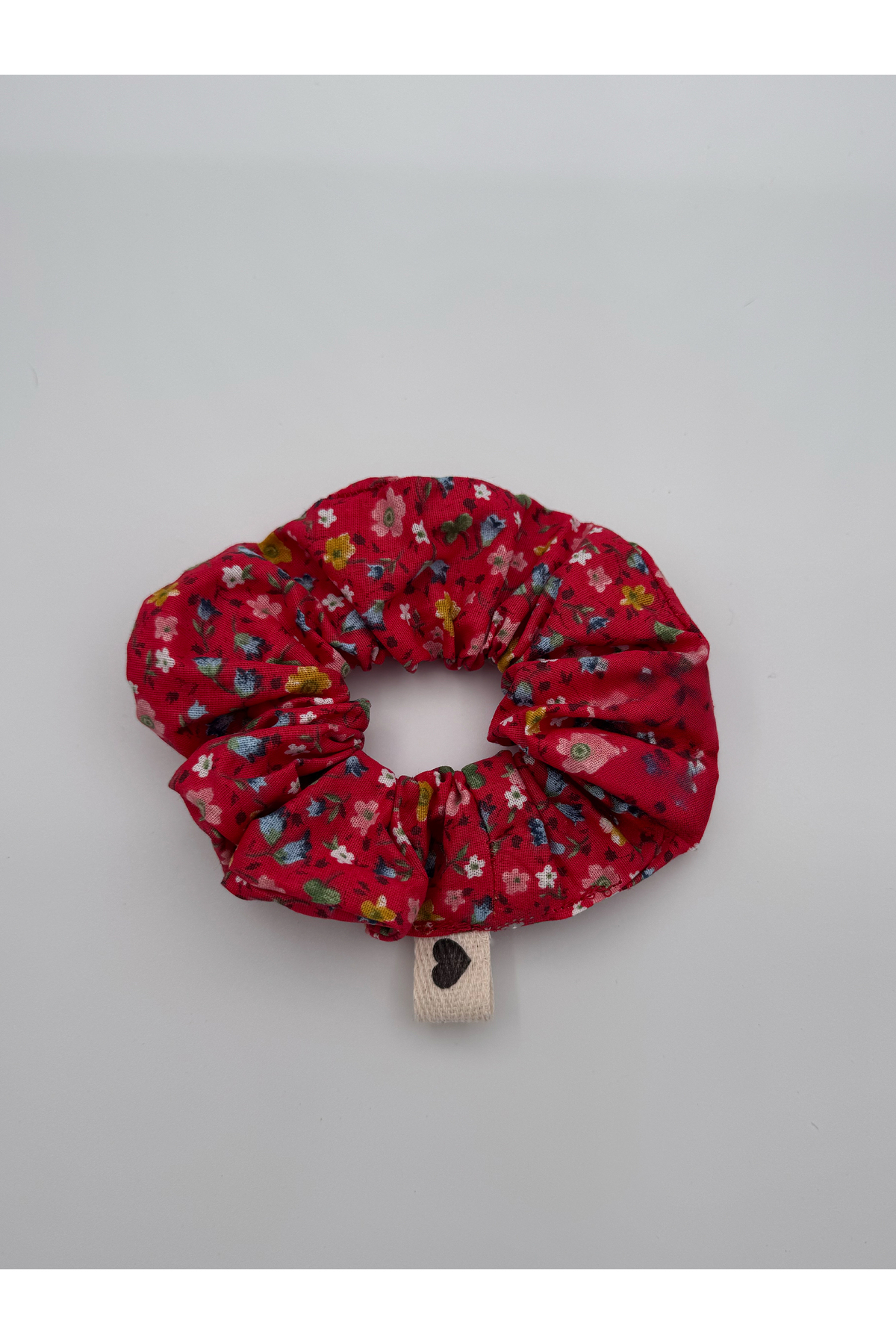 LoomaLoop 5'li Çiçekli Kumaş Toka Seti Topuz Tokası Scrunchies Lastikli Saç Aksesuarı görsel 7
