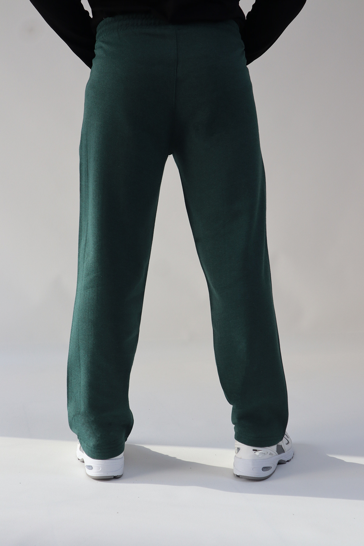 memowear  Örme Kumaş Rahat Kesim Spor Baggy Paça Eşofman Altı - Görsel 3