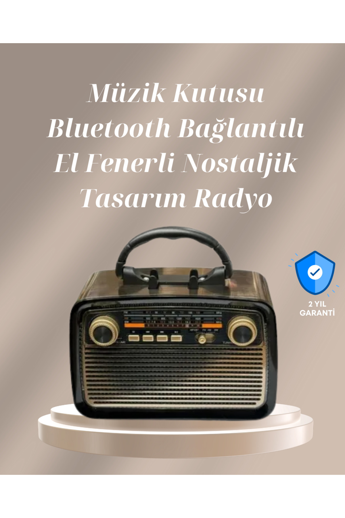 Bİ DÜNYA SHP Bluetooth Bağlantılı Taşınabilir Hoparlör – FM/AM Radyo Özellikli, Şarj Edilebilir Batarya