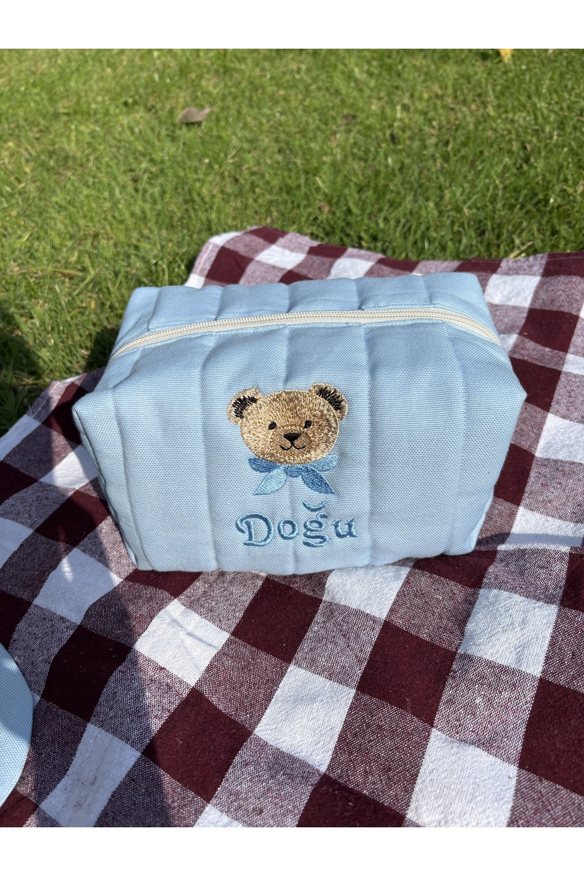 İsme özel nakışlı bebek bakım çantası