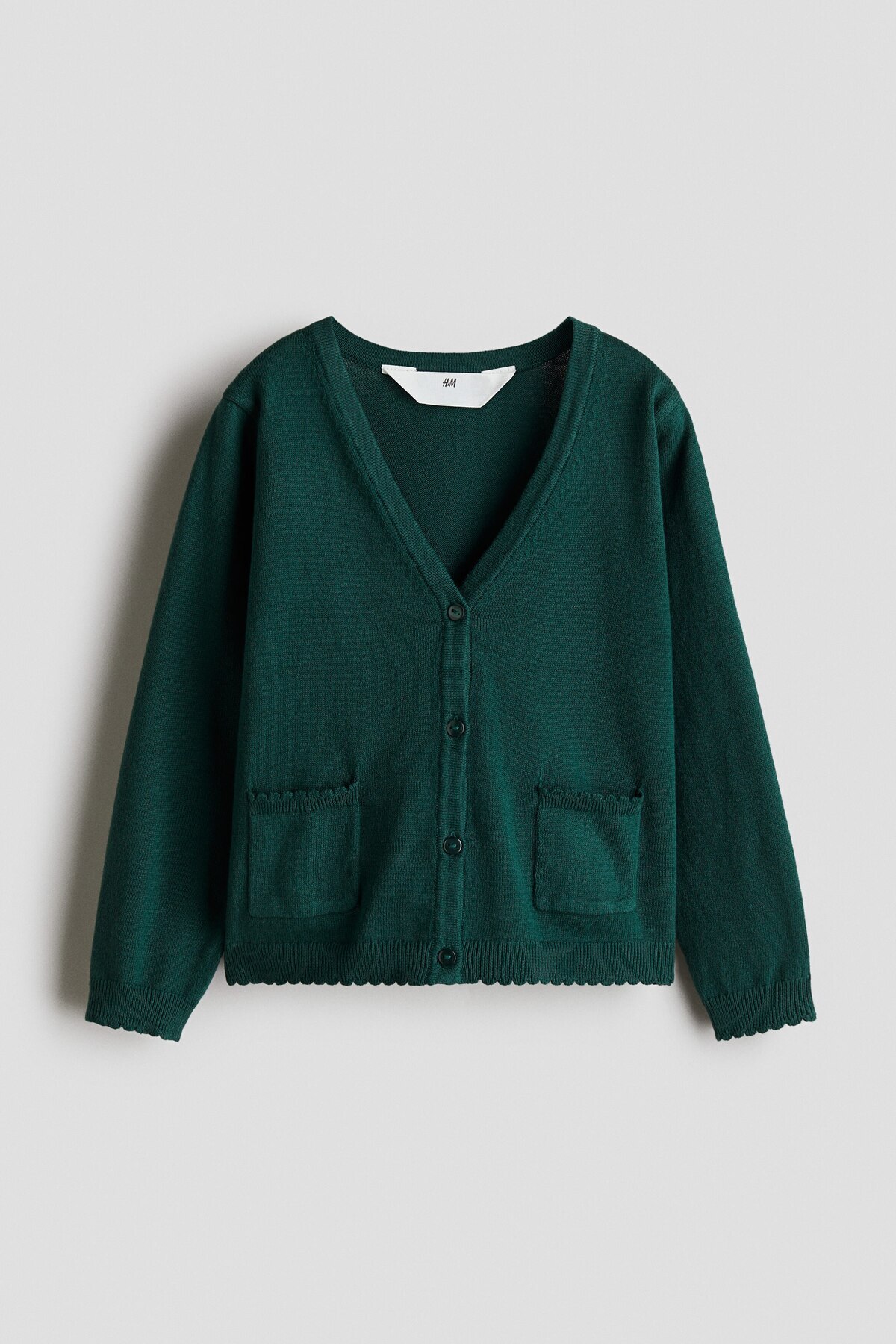 ژاکت کش باف پشمی مدرسه ای نخی اچ اند ام ژاکت کشی H&M