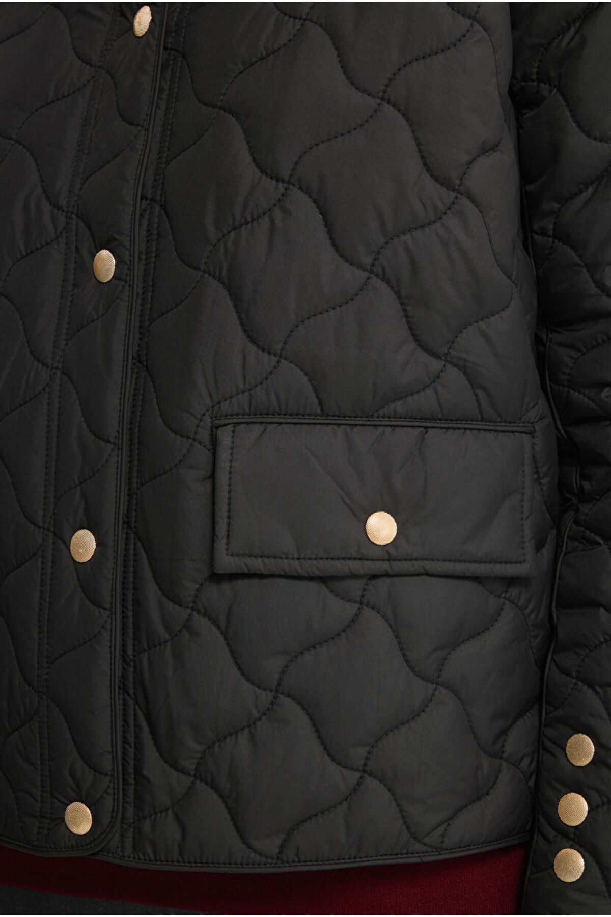 Love My Body  Kapitone Cepli Kısa Mont - Görsel 5