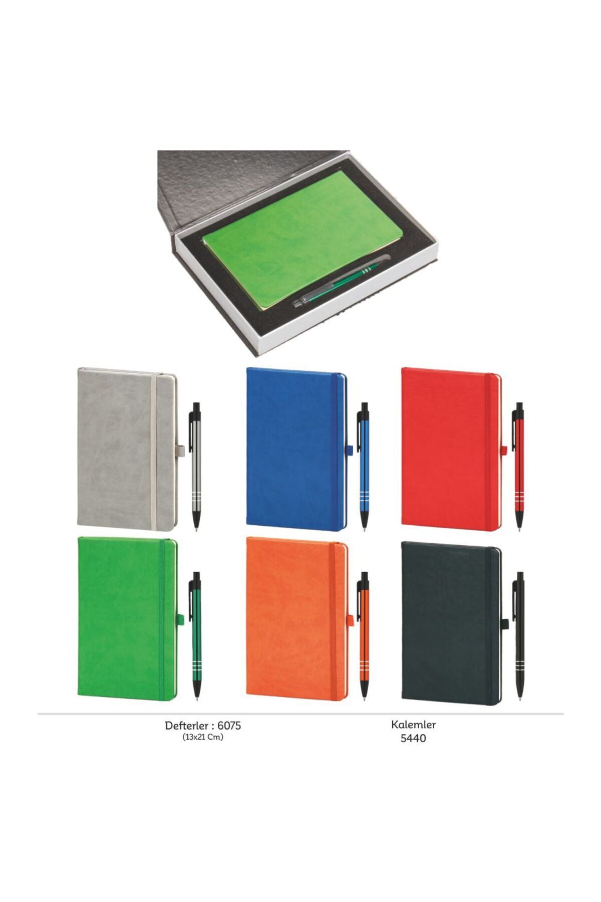 VIP Hediyelik Set - Defter ve Kalem - (2’lİ Kurumsal Hediye Seti) - 4220 SİYAH