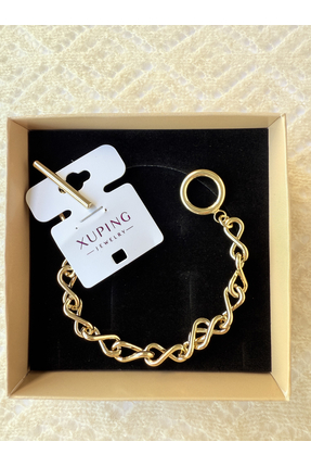 Aytozu Takı ve Aksesuar XUPİNG VIP Sonsuzluk Zinciri Gold Bileklik