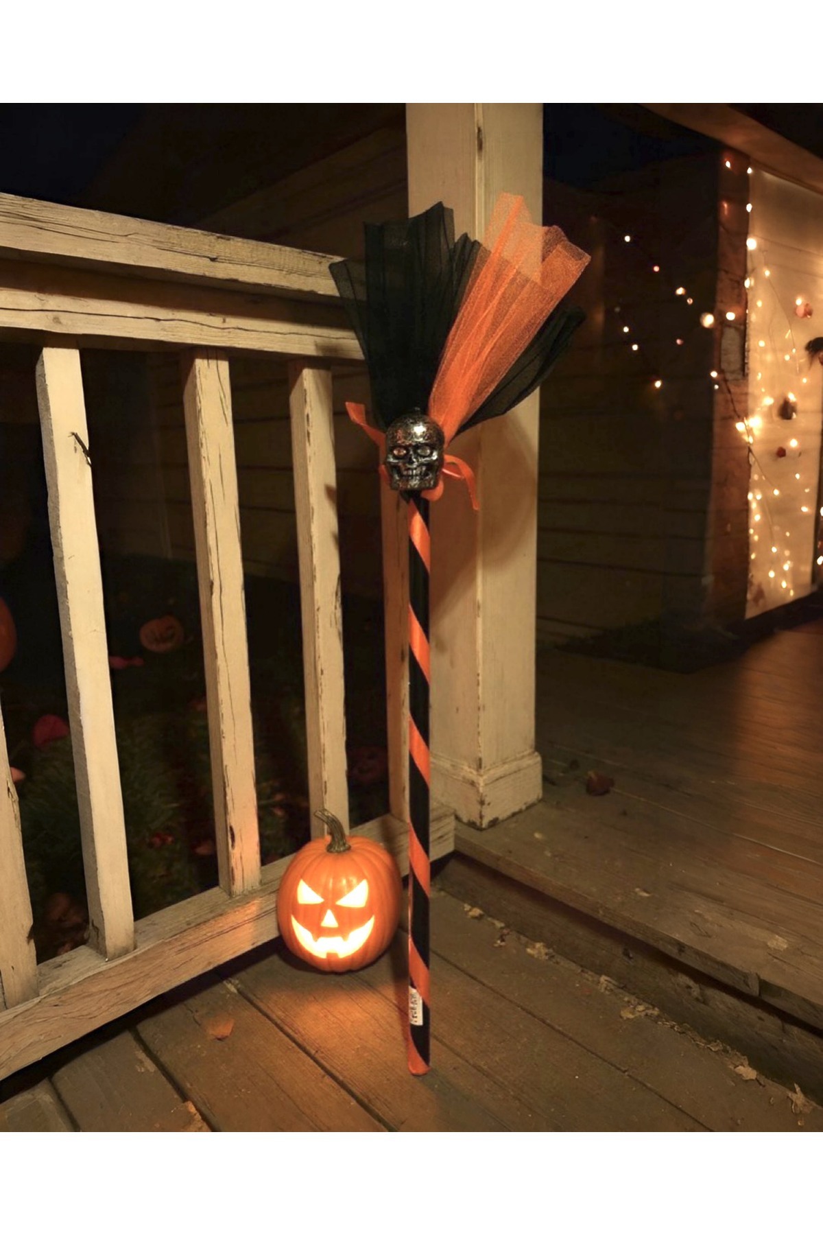 PARTİ SEPETİ Cadılar Bayramı Halloween Cadı Süpürgesi