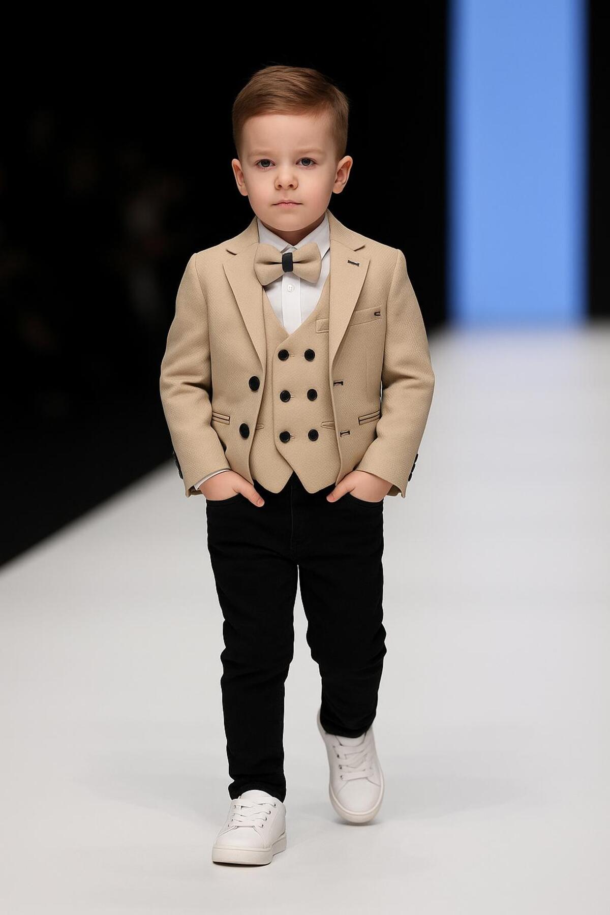 Esterella Boy's Sport Suit / Jacket Vest Shirt Pants Suit