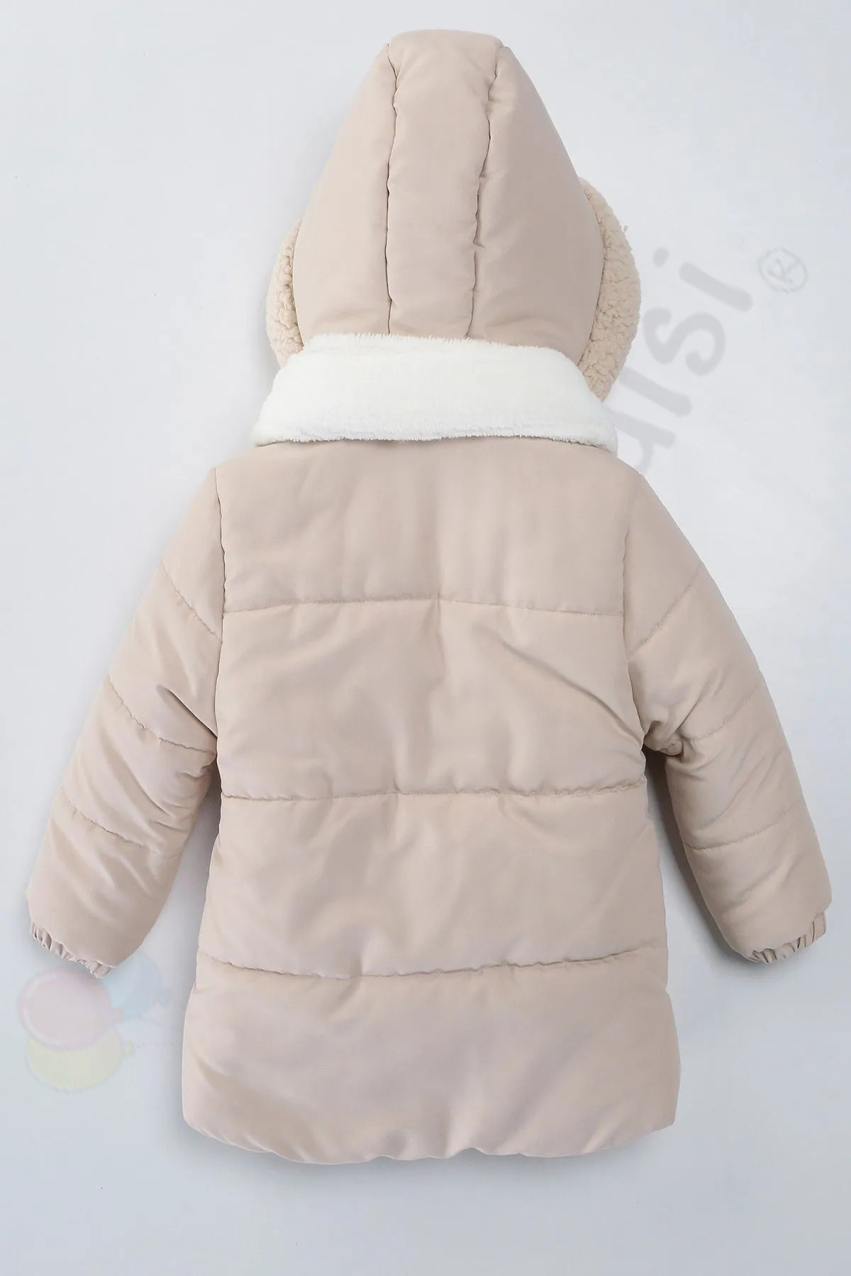 Bebek Vadisi Kapüşonlu Cepli İçi Peluş Kürklü Fermuarlı Kapitone Kar Şişme Kışlık Erkek Bebek Mont Çocuk Kaban fotoğrafı 3 (önizleme)