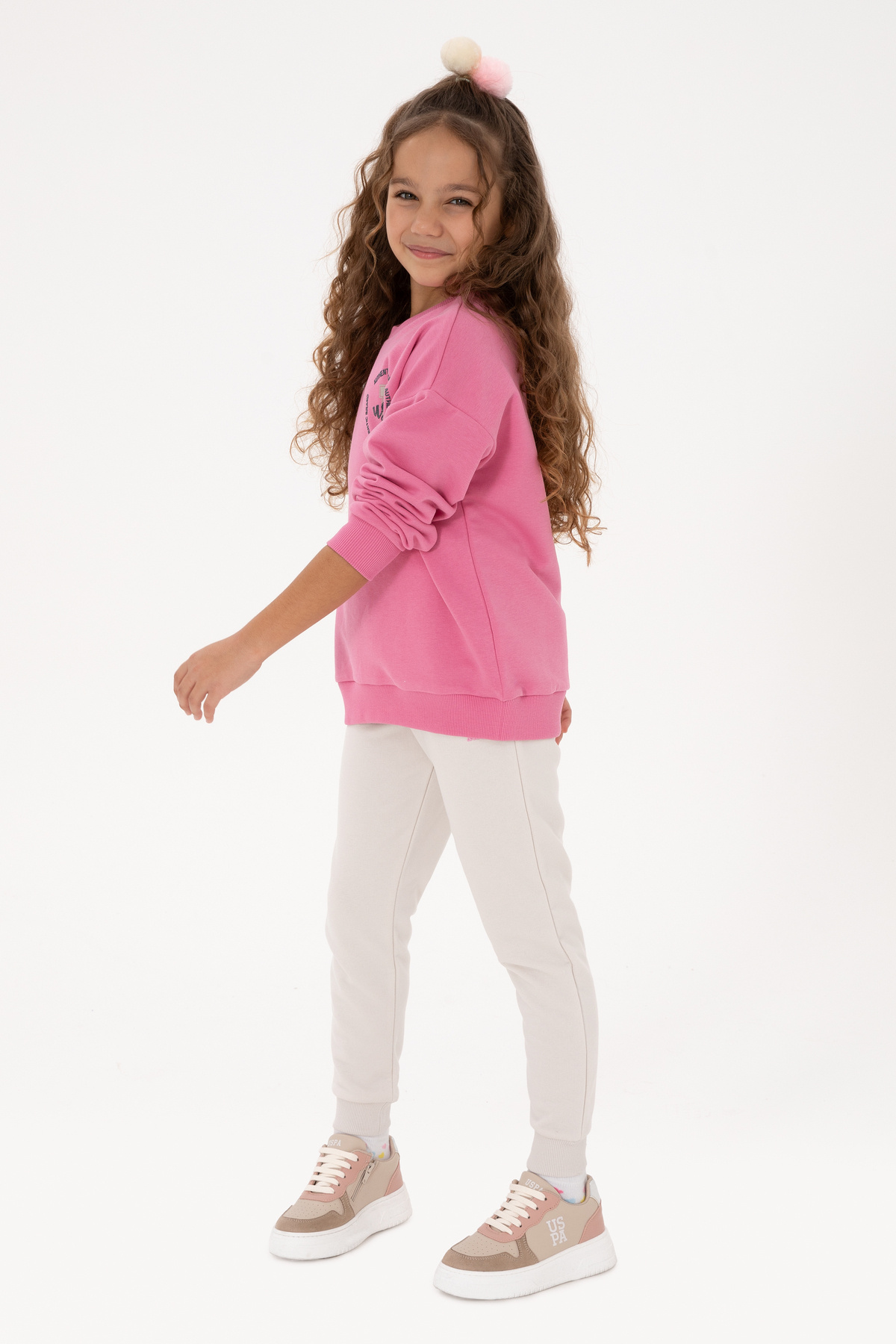 لباس ورزشی بنفش دخترانه یو اس پولو کد :(50318958-VR037) U.S. Polo Assn.