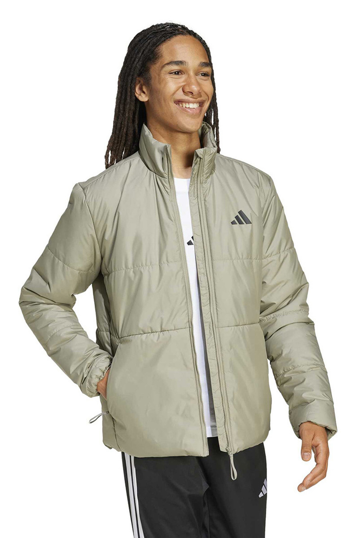adidas Erkek Günlük Mont Bsc Climawarm 3-Stripes Insulated Jacket