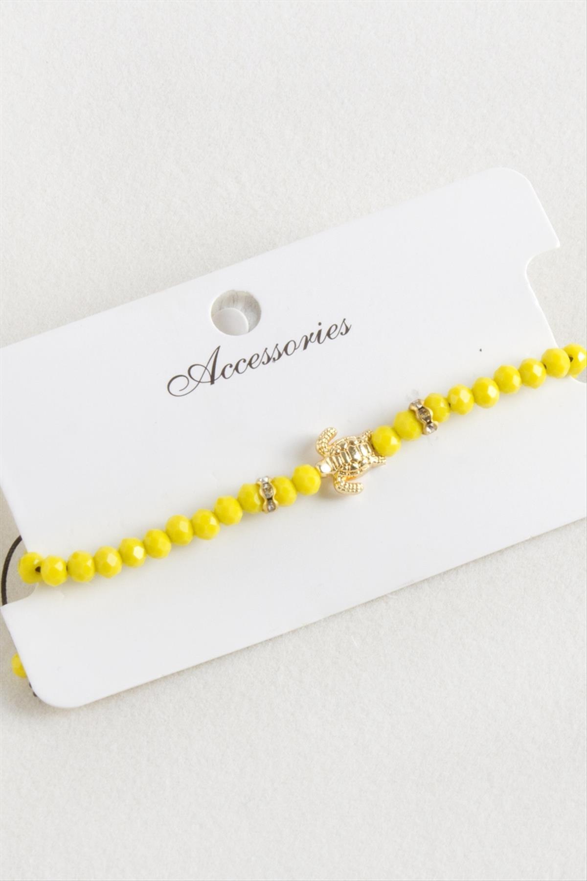 fantastik store Kaplumbağa Kristal Makrome İp Bileklik