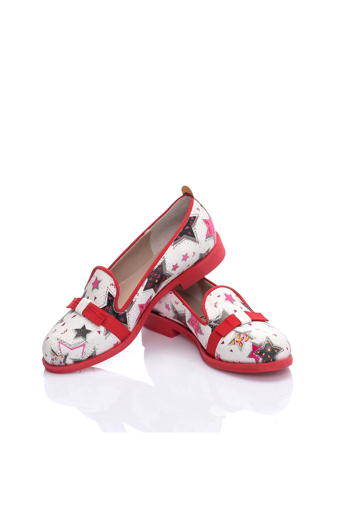 JustBow Baskılı Renkli Tasarım Kadın Ayakkabı