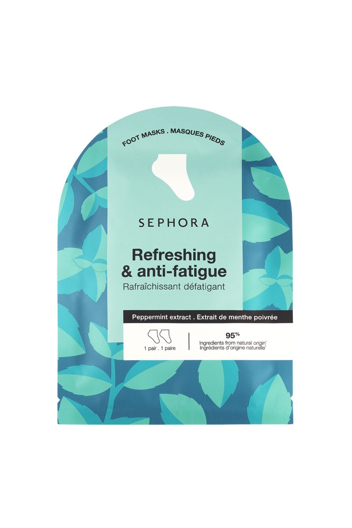 SEPHORA Nemlendirici Etkili Ayak Maskesi 20 dakikada Yoğun Nemlendirme NANE 1 Çift Elsbeauty