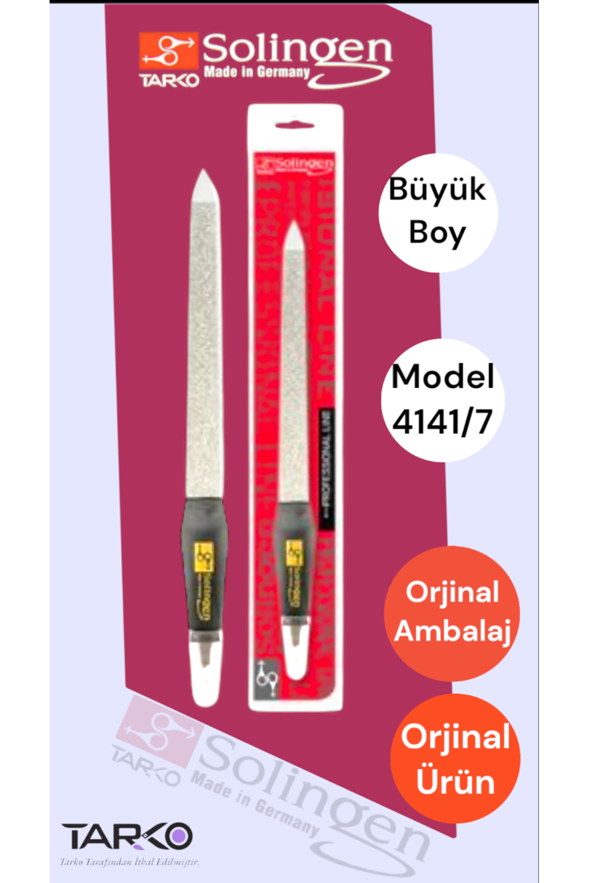 Tarko Solingen 4141/7 Profesyonel Tırnak Törpüsü (Tarko Solingen Ürünüdür)