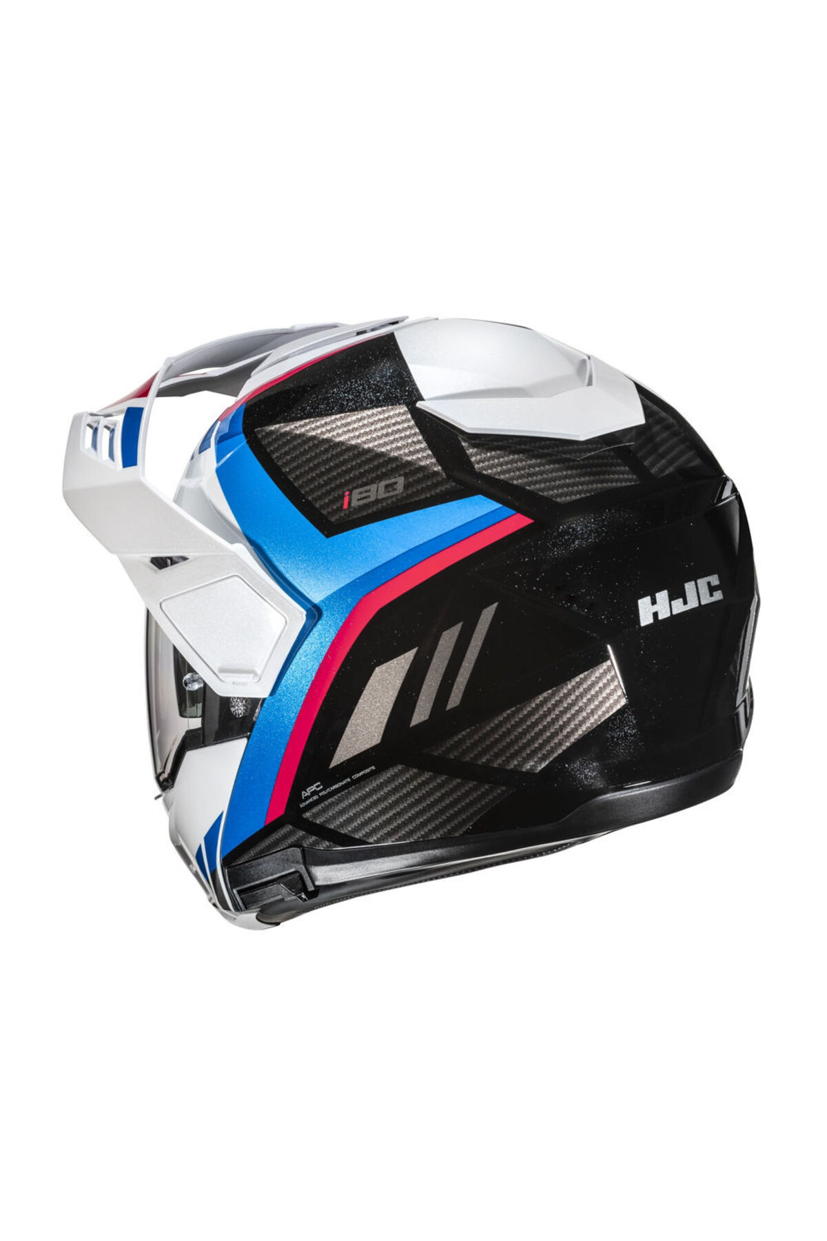HJC İ80 Imes MC21 Çene Açılır Motosiklet Kaskı Mavi Beyaz Kırmızı