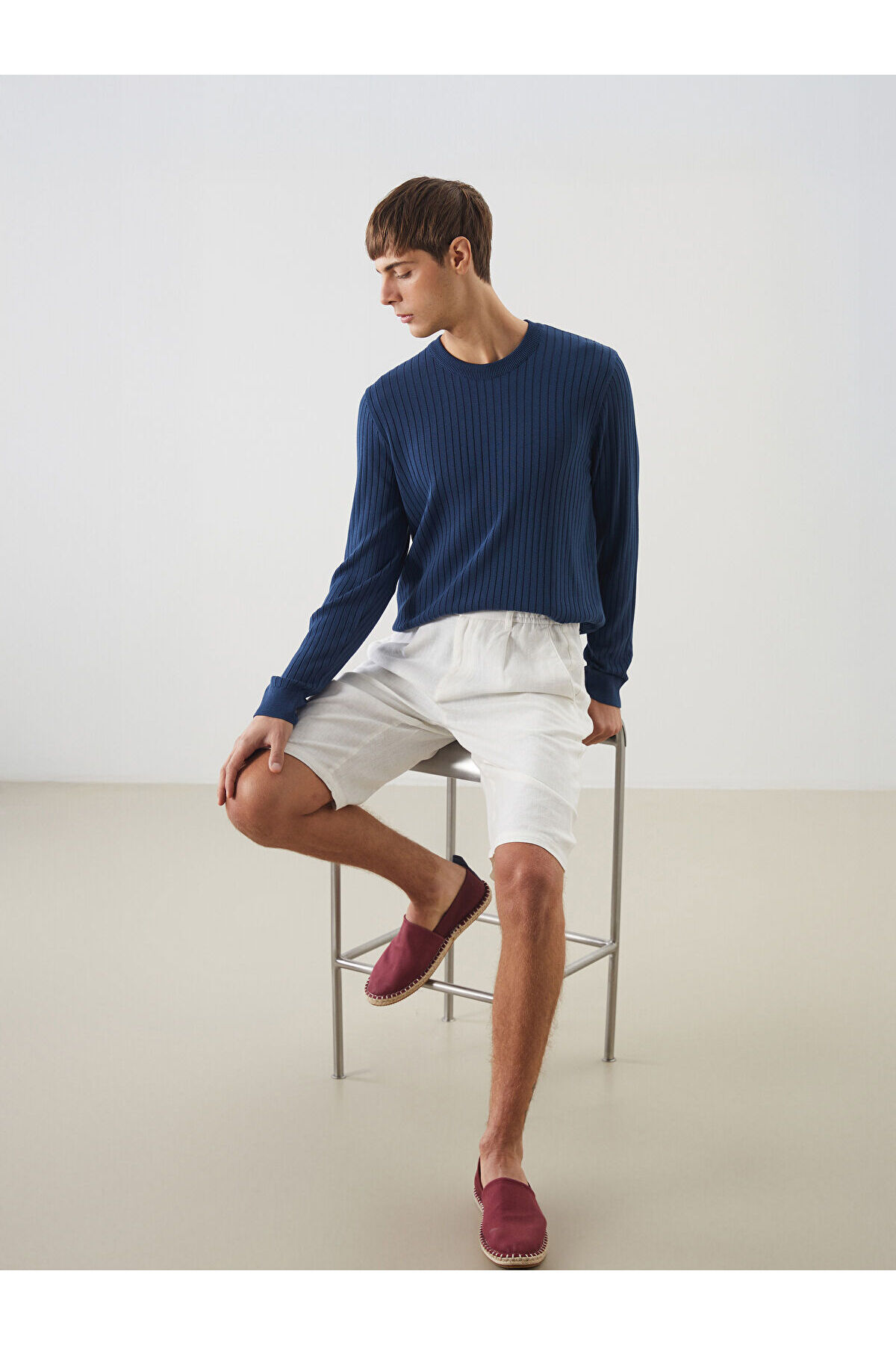 ال سی وایکیکی ژاکت بافتنی مردانه یقه گرد هیلفا برای فصل جدید