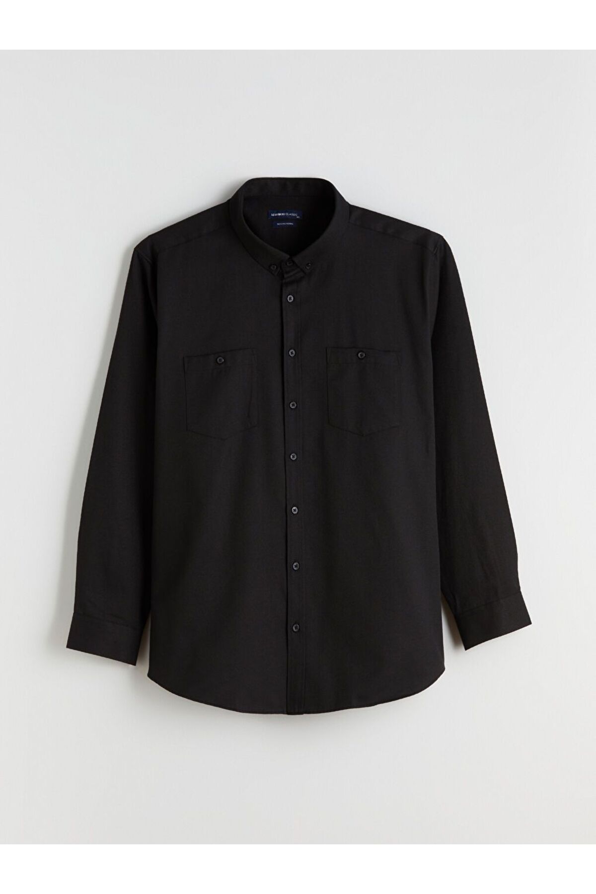 LC Waikiki LCWAIKIKI Classic Büyük Beden Regular Fit Uzun Kollu Gabardin Erkek Gömlek