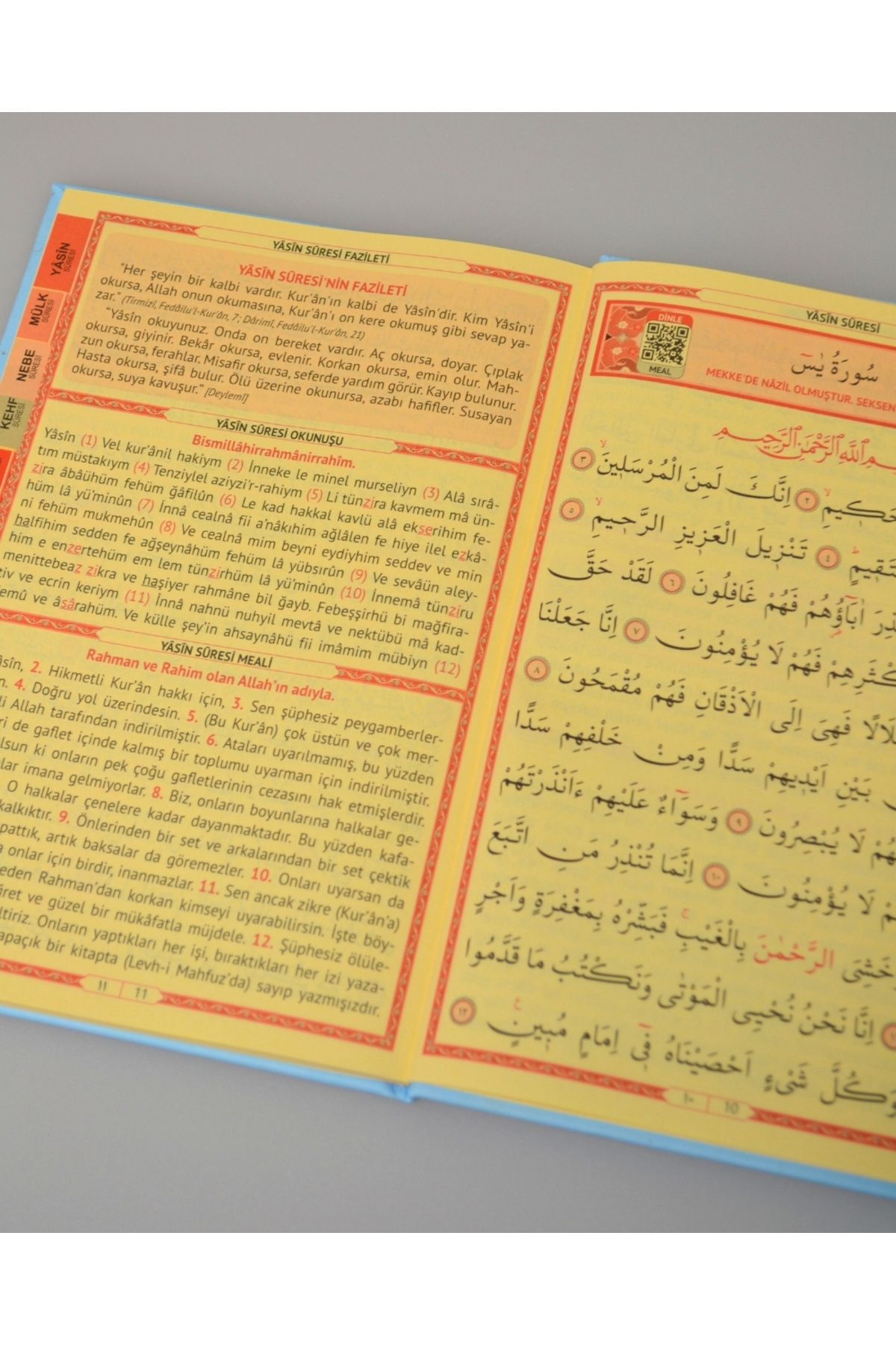 Furkan Neşriyat Kişiye Özel Termo Deri Orta Boy Yasin – QR Kodlu Sesli Dinlemeli, 128 Sayfa Mavi fotoğrafı 3 (önizleme)