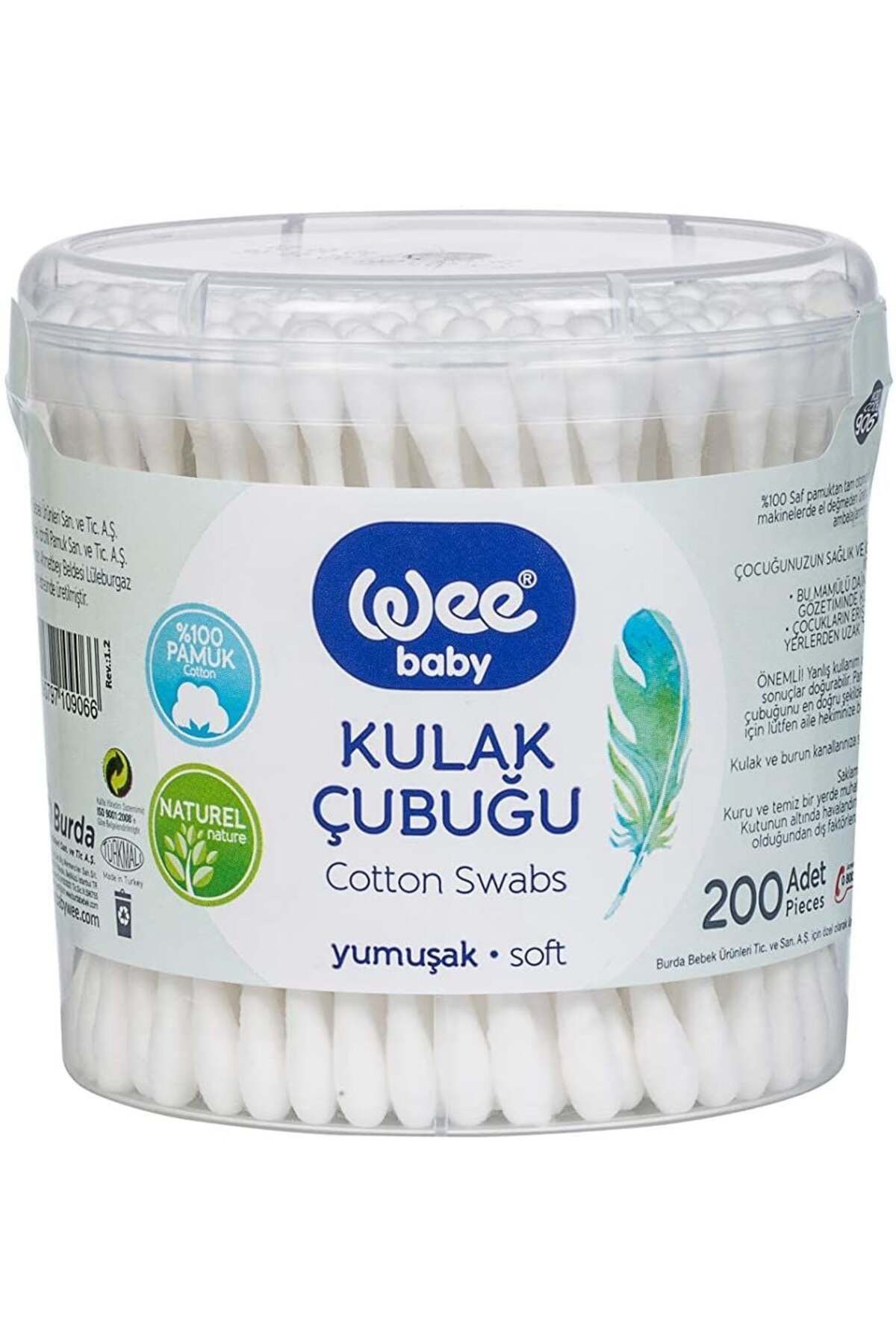 INURA GLOBAL Kulak Temizleme Çubuğu (200 Adet) 906