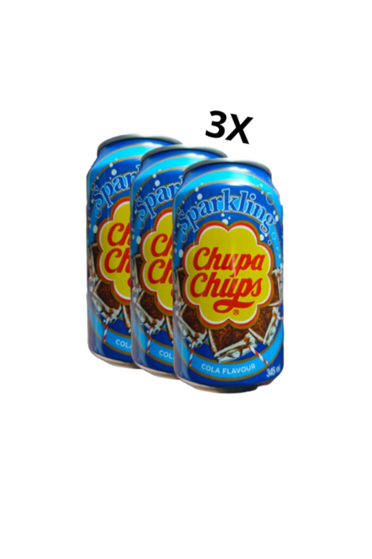 Chupa Chups Sparkling Cols Flavour 345 Ml (3 ADET)