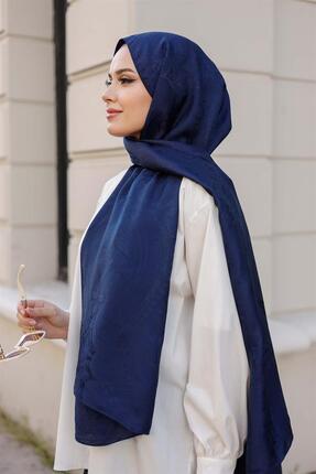 Himara Etro Desen Premium Şal Lacivert