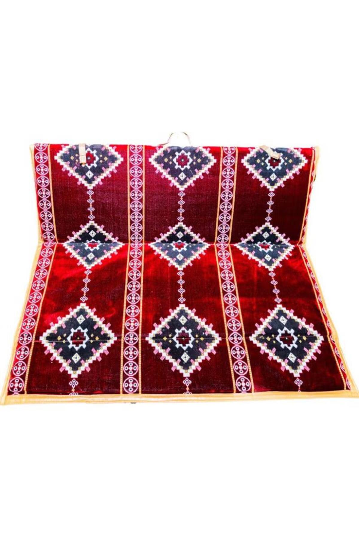 بساط رحلات أرضي تركي 5 قطع(200×300 سم)مبطن بـ 4 كراسي أرضية ومدّة – مريح للجلوس وقابل للطي ل 9 أشخاص