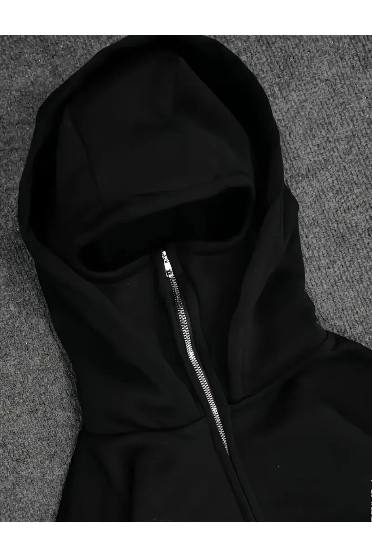 LAND MODA Kar Maskeli Ninja Hoodie, Unisex Kapüşonlu Sıcak ve Rahat Sweatshirt görsel 3
