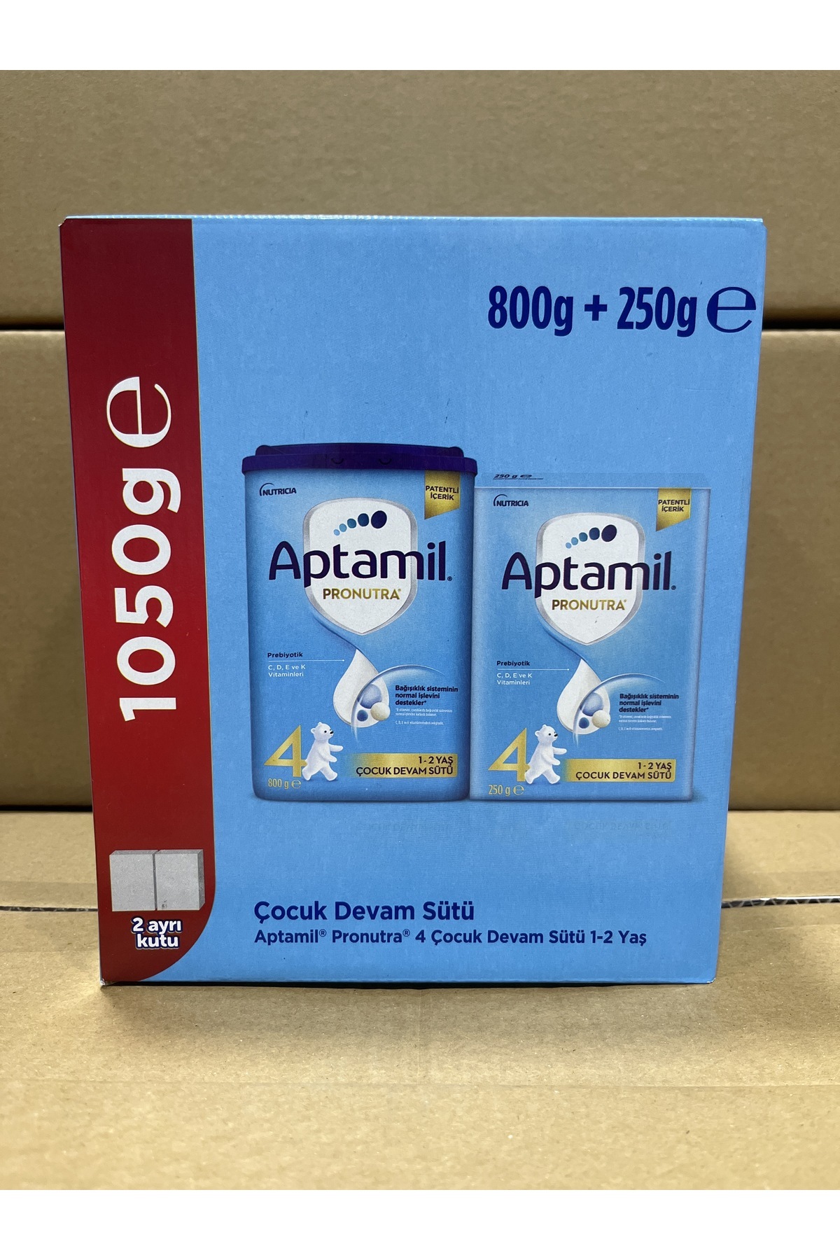Aptamil 4 Numara Devam Sütü 800+250 Gr