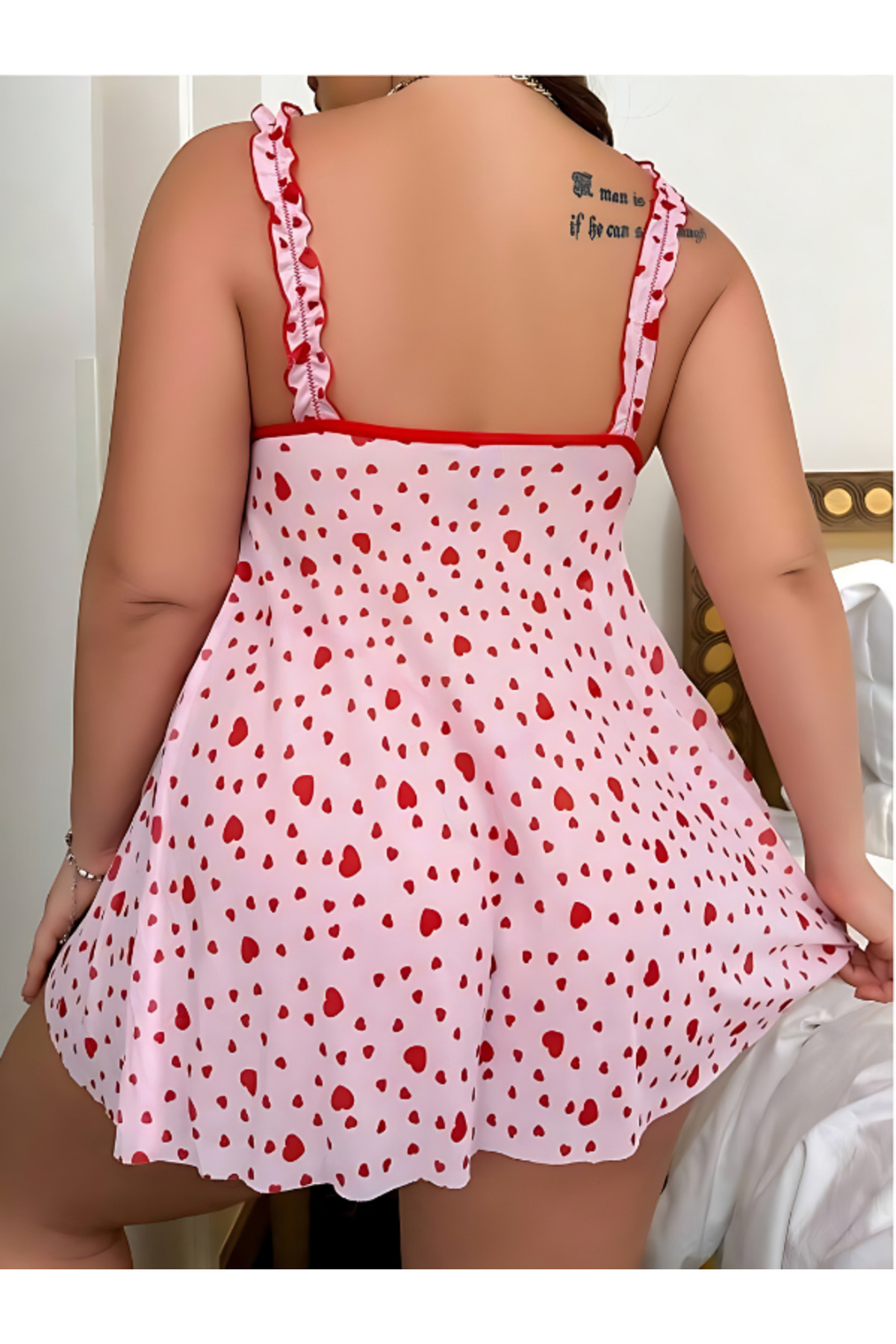 Amour Fashion Büyük Beden Gecelik görsel 4
