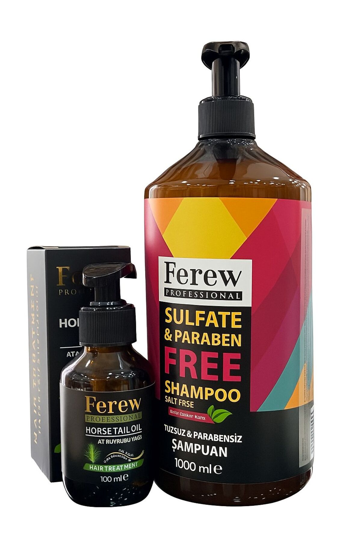 Ferew Tuzsuz Şampuan 1000ml & Ferew At Kuyruğu Yağı 100 ml — 984645
