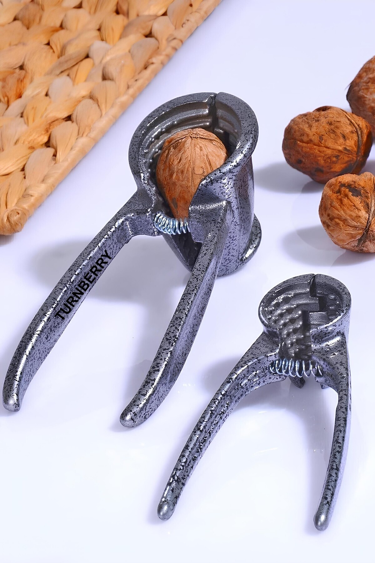 Turnberry Ceviz Fındık Kırma Aleti Fındık Kıracağı Metal 2'li Set Kıracak Fındık Ceviz Kırma