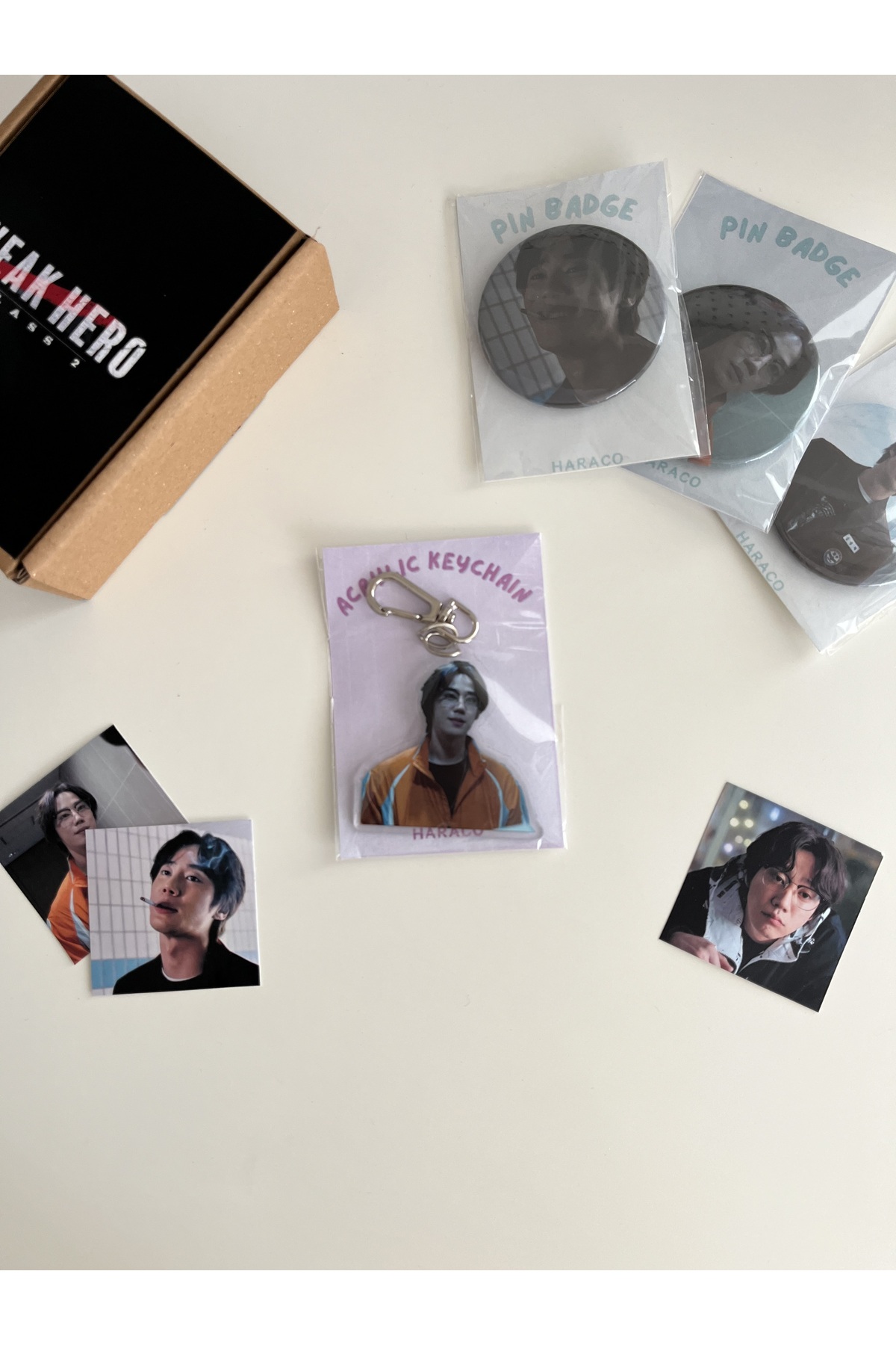 Weak Hero Class 2 K-DramaGeum Seong Je ( Lee Jun-young ) Keychain and Badge Set