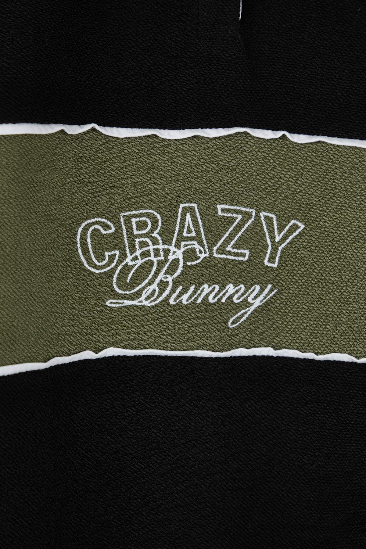 Trendyolmilla  Siyah Yeni Oversize/Geniş Kesim Nakış Detaylı Kalın Polo Yaka Sweatshirt TMNAW26SW00027 - Görsel 6