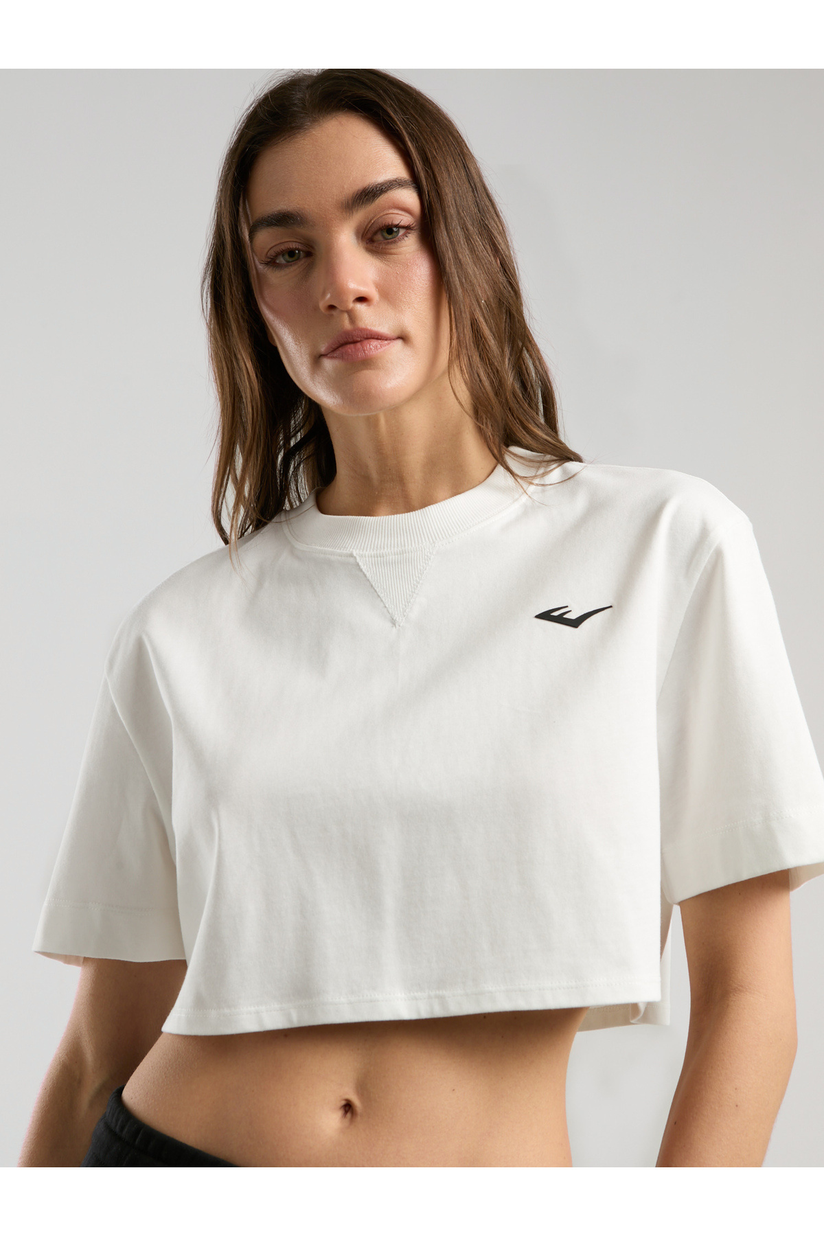 EVERLAST Ever Classics Wmn Comfort Beyaz Kadın Crop Tişört
