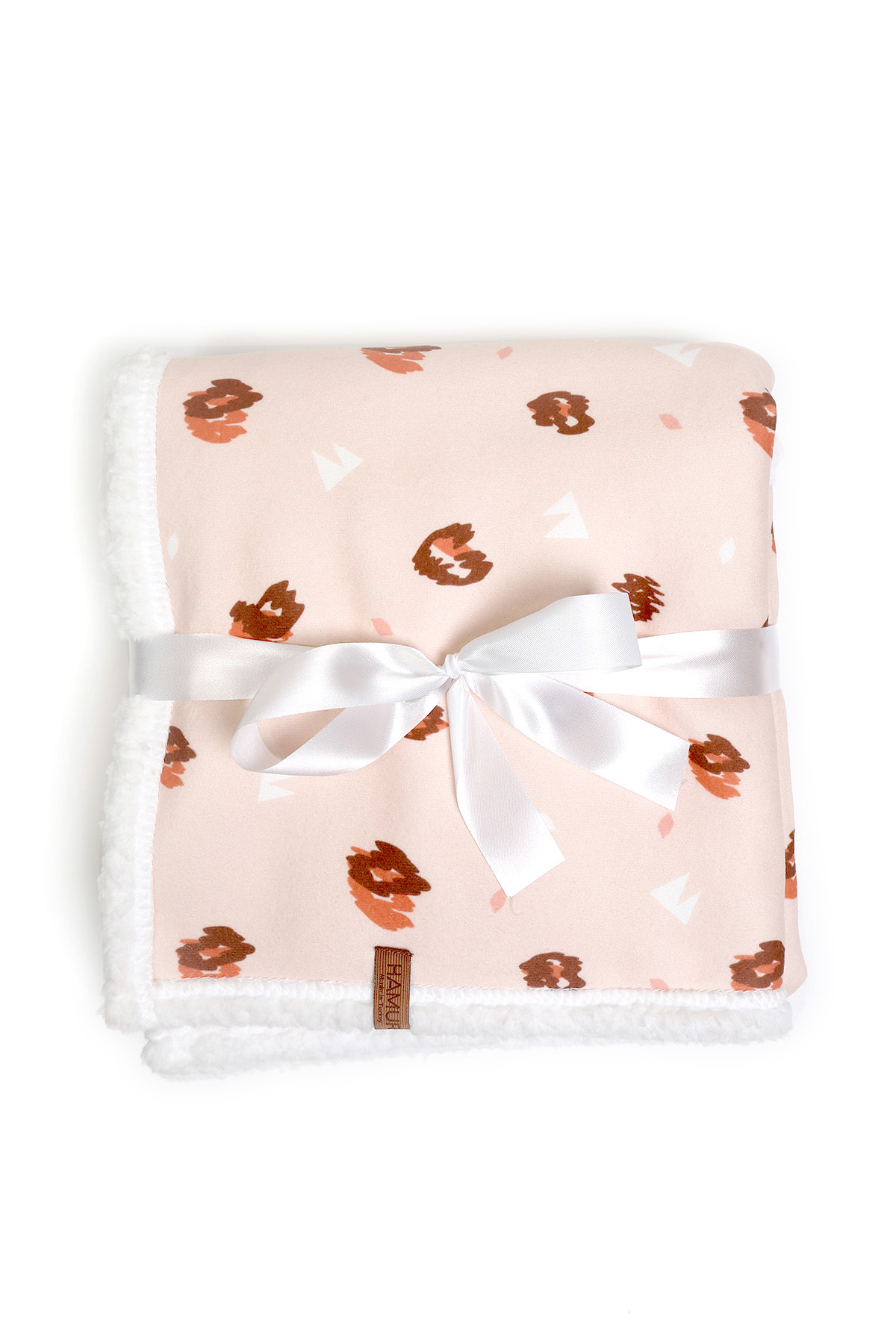 HAMUR Fluffy Bebek Battaniyesi 80x100 Cm Ada Kundak Puset Çift Taraflı Koyun Tüyü Battaniye 100x80 fotoğrafı 3 (önizleme)